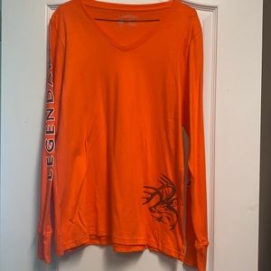 NWT Legendary Whitetails coral long sleeve shirt